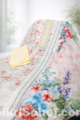 Unstitched Pakistani marshal 3pcs